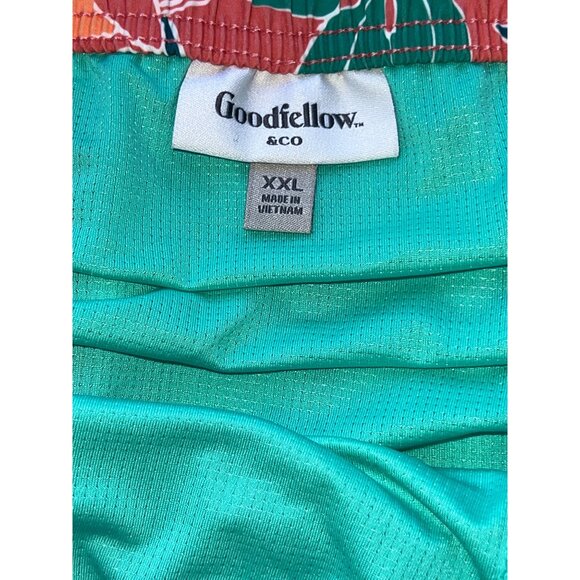 Goodfellow & Co XXL Mens Swim Trunks UPF 50+ Coral Floral Quick-Dry Liner - Picture 4 of 9